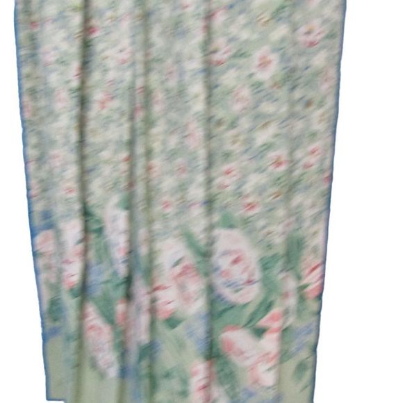 Vintage Leslie Fay floral dress with belt and shoulder pads - Picture 6 of 15